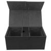 Card Deck Box with 3 Drawers Large Capacity Magnetic Closure PU Leather Game Card Storage Box for Holding Over 200