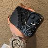 Gothic cool Lace for iPhone 17 16 15 14 13 12 11 Series Pro Max Plus Double Layer Protection Vintage Dark Lace