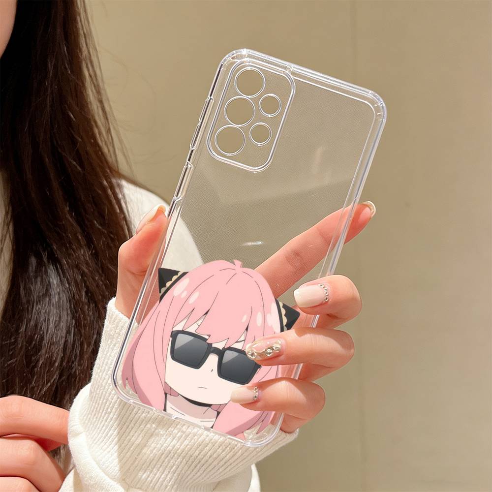 Chibi Girl Phone Case For Samsung S25,S24,S21,S22,S23,S30,Ultra,S20,Plus,Fe Transparent Cover