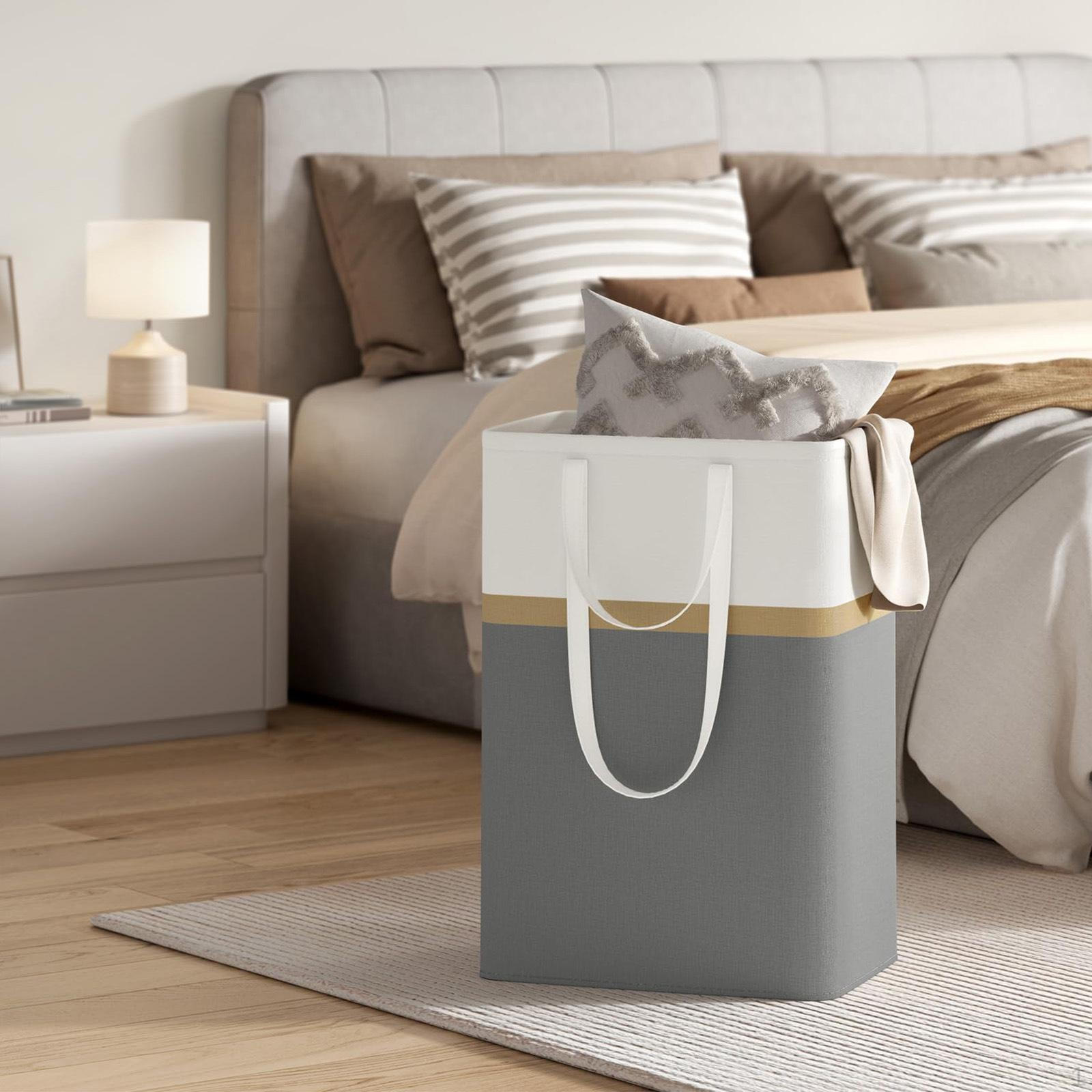 

Сумка для хранения одежды для корзины для белья, контейнер большой емкости для одеял и сумок серый