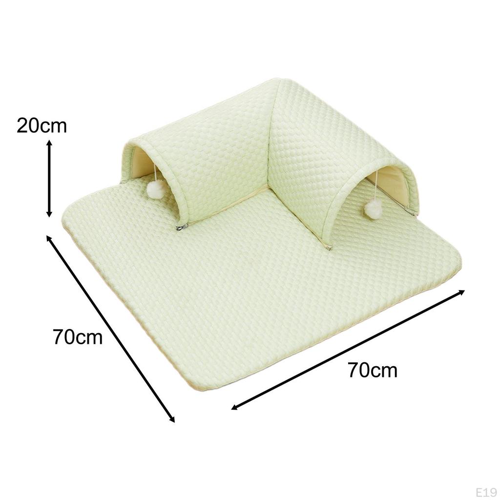 Cat Bed Cooling Mat Multifunction Reversible Easy To Carry Clean Exercising L Molding