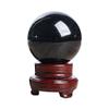 Natural Obsidian Crystal Ball Polished Black Stone Home Decor Ornament