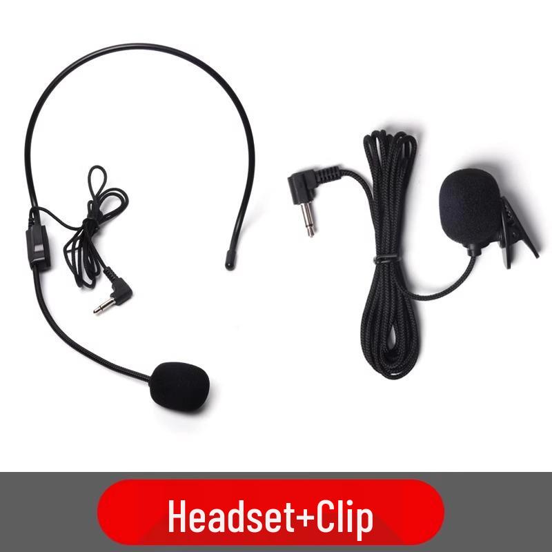 Little Bee Kabelgebundenes Lavalier-Headset-Mikrofon mit Verstärker für Lehrer