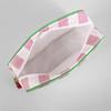 1PC Large Striped Portable Cosmetic Bag For Women Tassel Zipper Makeup Bag Large Capacity Storage Pouch Bags