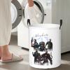 Albert Wesker Collage Folding Laundry Baskets Dirty Clothes Sundries Storage Basket Large Waterproof Box