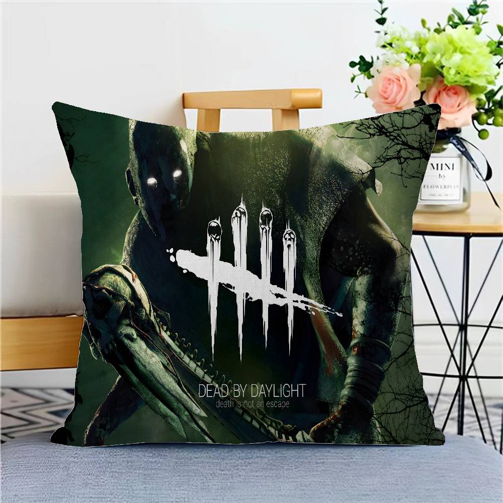 Game D-Daylight By D-Dead Pillow Covers Cartoon Sofa Decorative Home Double-sided Printing Short Plush Cute Cushion Cover