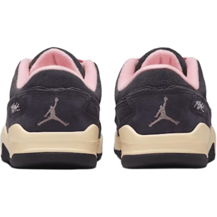 Jordan Flight Court Fashion Bequem Langlebig Low Top Kinder Basketballschuhe Kinder Basketballschuhe Braun Rosa HF3333012