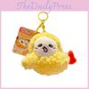 Keychain Plush Fried Shrimp Pendant With Cartoon Panda Design For Kids And Students