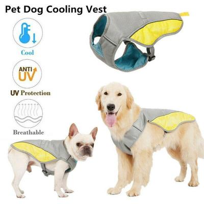 Summer Dog Cooling Vest Harness Cooler Jacket Breathable Adjustable Reflective