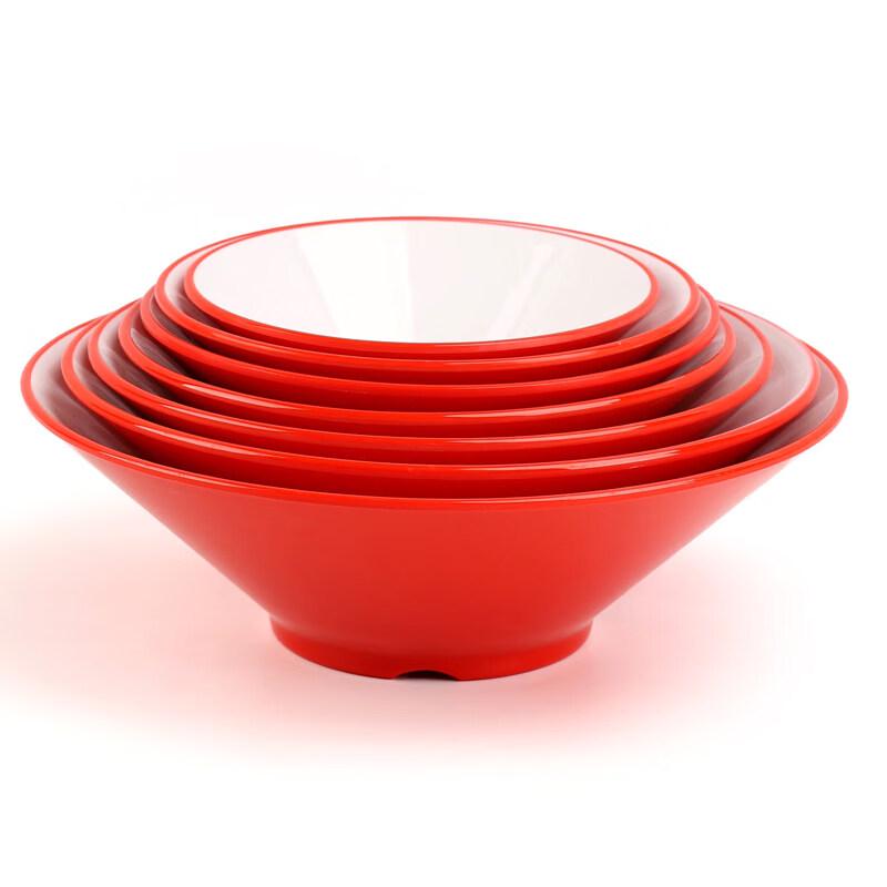 Di Rui En A5 Melamine Two-Tone Commercial Noodle Bowl