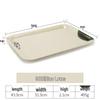 Melamine Rectangular Serving Tray for Cups, Bread, and Cake