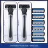Six-Layer Razor Stainless Steel Shaver for Men with Multi-Layer Shaving Head