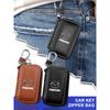 1 Stück Leder-Emblem Auto Schlüsselhülle Schlüsselanhänger Reißverschluss Schlüsselhülle Tasche Für Mazda CX5 2 CX3 CX9 MX5 RX8 Axela Demio MS CX5 2 Axela Demio Atenza MS GJI GH BK MP