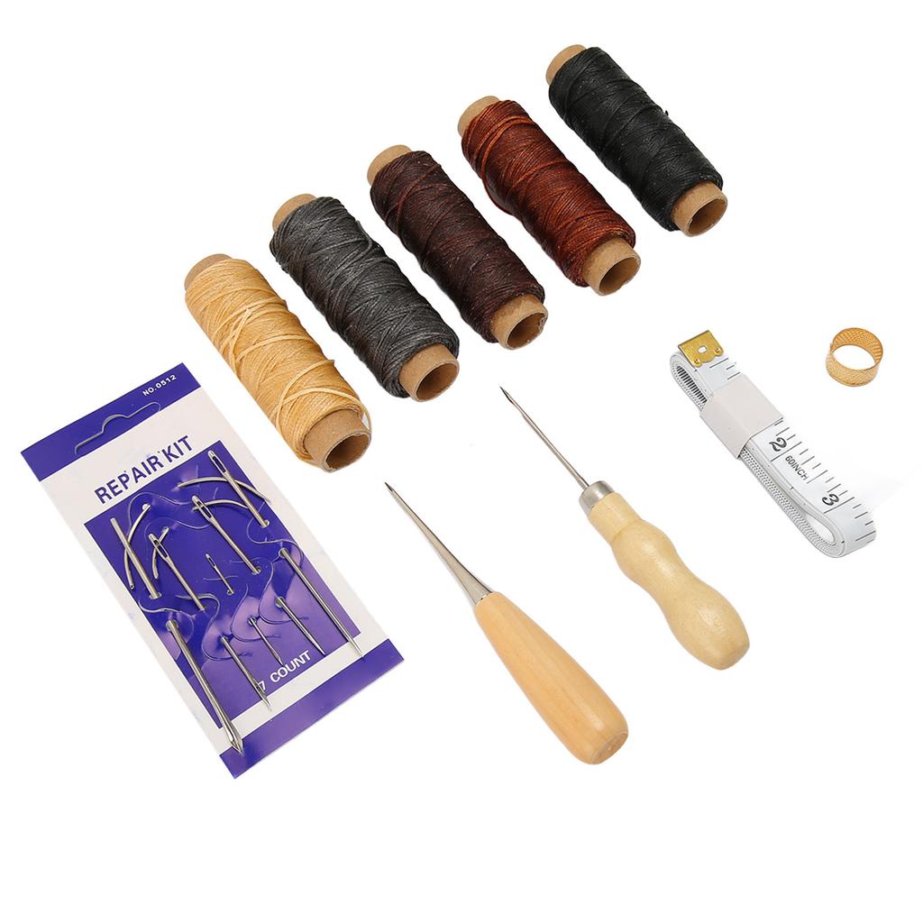16PCS Leather Repair Sewing Kit Professional Leather Working Tools for DIY Leather Craft