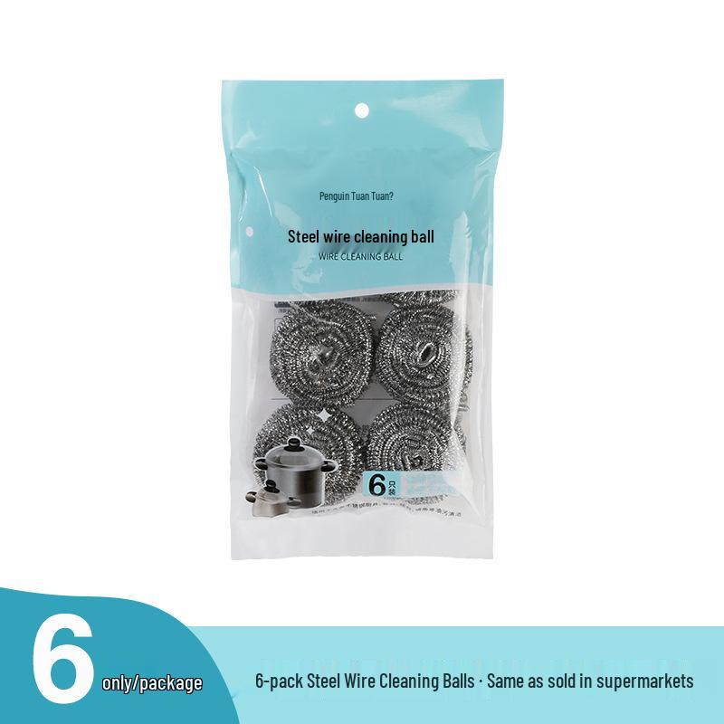 Stainless Steel Wire Cleaning Ball - No Shed, Dishwashing & Kitchen Cleaning