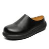 2025 Summer Mules Men Half Shoes For Man Backless Loafers Leather Mens Semi-Drag Casual Shoes Male Slides Flats Slip On Slipper