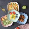 10pcs Spit Bone Dish Reusable Dessert Plates Dishwasher Safety Multifunctional Snack Dishes with Built-In Base for Bones & Candy