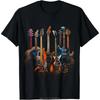 Guitars Gitaristen Cadeau T-shirt Muziekliefhebbers Rock Custom Bedrukt Grafisch T-shirt Unisex Zomer Herenkleding Tees O-hals T-shirt