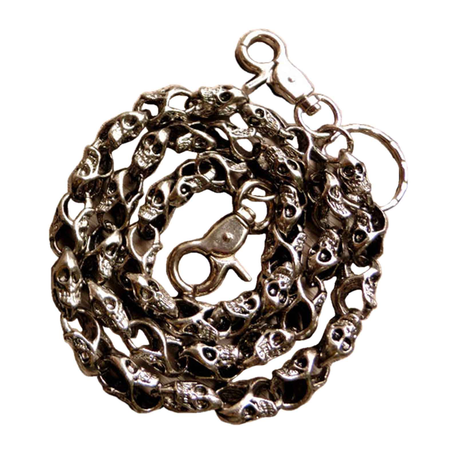 Jeans Chain Hip Hop Skirt Pants Chain Gothic Skull-Head Pendant Wallet Chain with Double Hook Pocket Belt Chain Jewelry 1