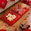 Red Wedding Kneeling Cushions for Newlyweds: Perfect for Blessings, Tea Ceremony, and Traditional Kowtow Rituals.