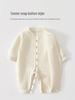 Cozy Cotton Baby Bodysuit: Warm Padded Jumpsuit for Newborns, Boys & Girls