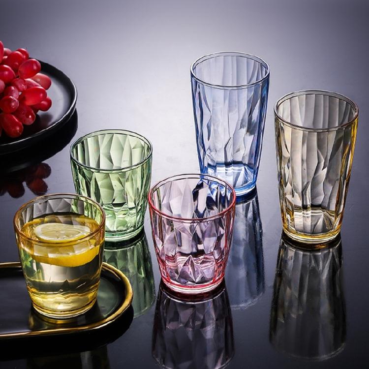 Shatterproof Wine Glasses Water Tumblers Reusable Fruit Juice Beer Champagne Cup