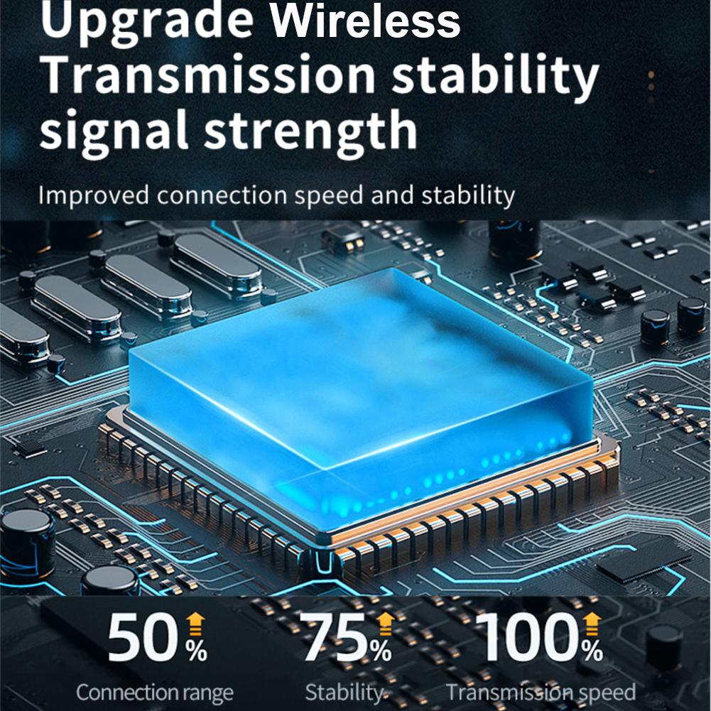 Wireless Android Auto & CarPlay AI Box Bluetooth-Compatible 5.2 WiFi USB-C/USB Voice Control for Wired CarPlay Android Auto Cars