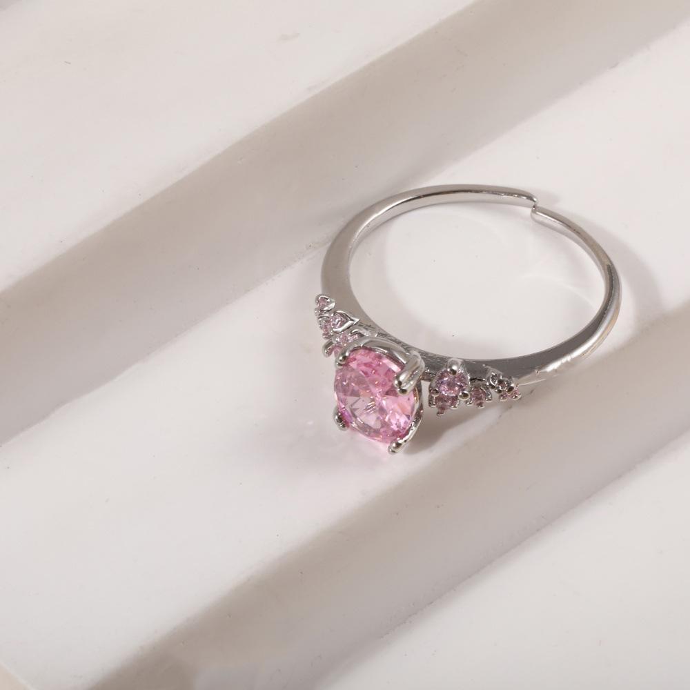 Κομψό Δαχτυλίδι Ζιργκόν Επιχρυσωμένο για Γυναίκες - Μοντέρνο, Εξαιρετικό και Απλό Σχέδιο