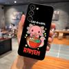Axolotl And Ramen Phone Case For Samsung S26 S24 Ultra S25 S23 Fe S22 S20 S21 Plus A16 A54 A34 A53 Back Cover