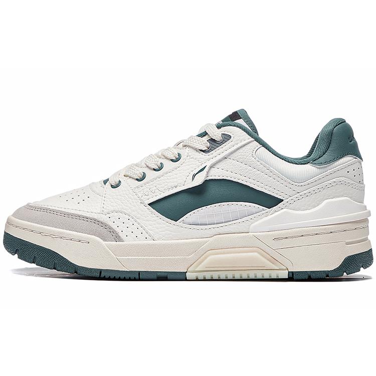 New LiNing RSR 101 Basketball Shoes Women's White Gray Green ABCS088-2