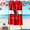 Serviette de plage imprimée Arizona Cardinals, Grande serviette douce à séchage rapide pour la plage, le camping, la natation