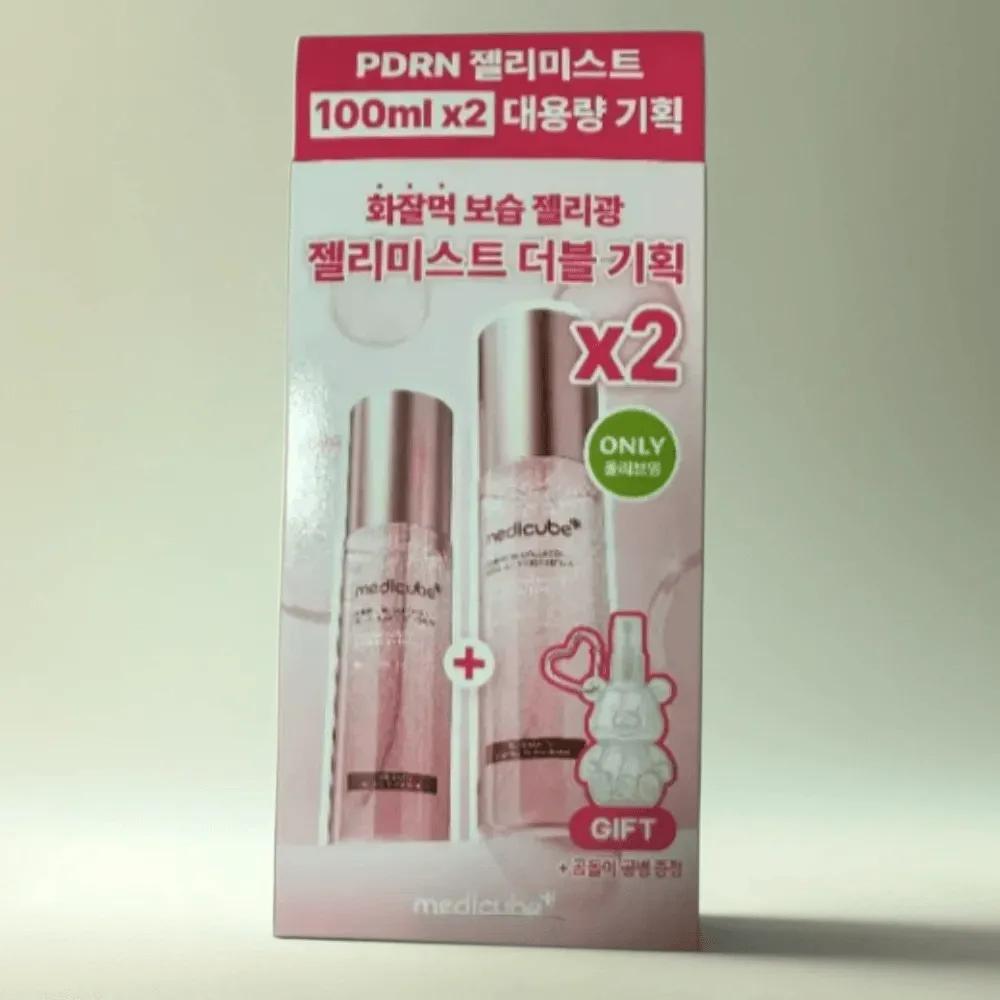 Medicube PDRN Pink Collagen Glow Jelly Mist 100ml Double Set