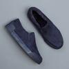 Fashion High Quality Men's Casual Shoes Black Loafers Driving Sneakers For Man Fashion Flat Outdoor Winter Warm Fur Shoes Y89