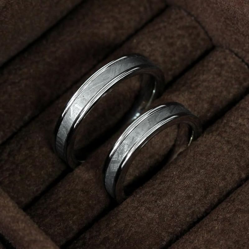 [varnish] Meteorite Meteorite Ring Ring Stainless Simple KN-RG001-MT (No. 11)