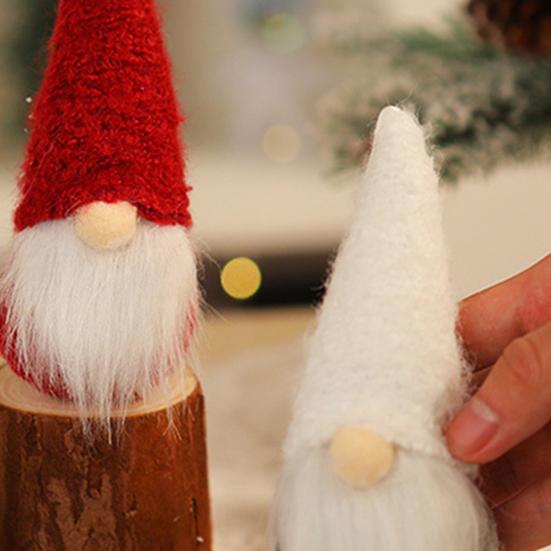 Christmas Gnome Ornaments Plush Faceless Doll Xmas Tree Hanging Decoration for Holiday Home Tree Decor