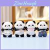 Cartoon Panda Keychain With Ultra Soft Plush Material For Bags And Decor