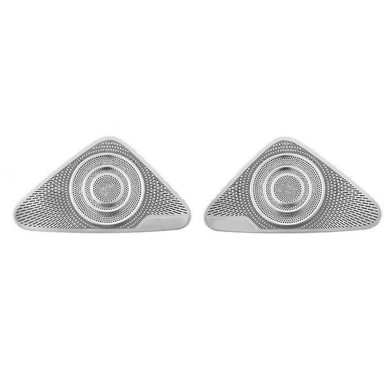 Protective Cover For Car Door Horn Stainless Steel Trim For Mercedes Benz S-Class -