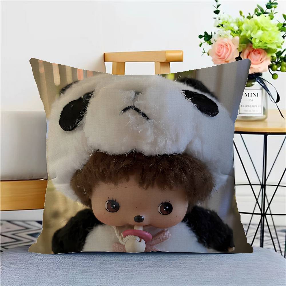 Kawai Mmonchhichis Lucky Dragon Pillow Cover Sofa Cushion Cover Home Room Decoration Children Gift