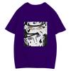 Japanese Anime Naruto Uchiha Itachi Printed T-shirt, Cotton Short Sleeve Unisex Fashion Street Couple Tops