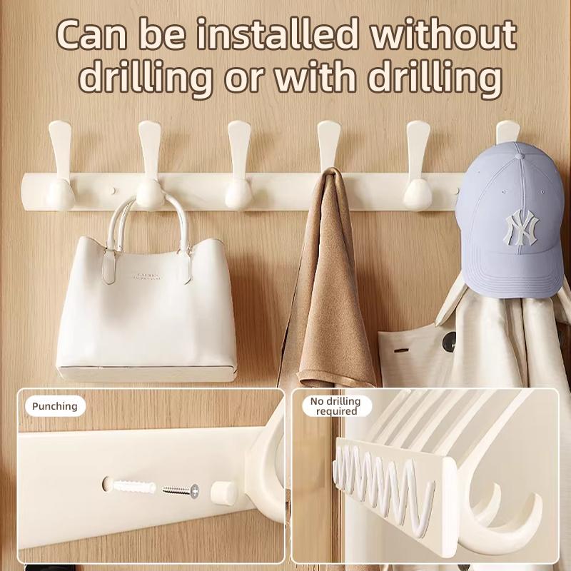 No-drill Wall-mounted Coat Hook, Strong Load-bearing Hanging Rack for Clothes, Suitable for Entryway,robe Hooks