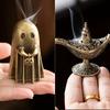 2pcs Ghost Handheld Pumpkin Incense Holder Vintage Metal Genie Lamp Shape Incense Holder |Home Yard Tabletop Decor 7