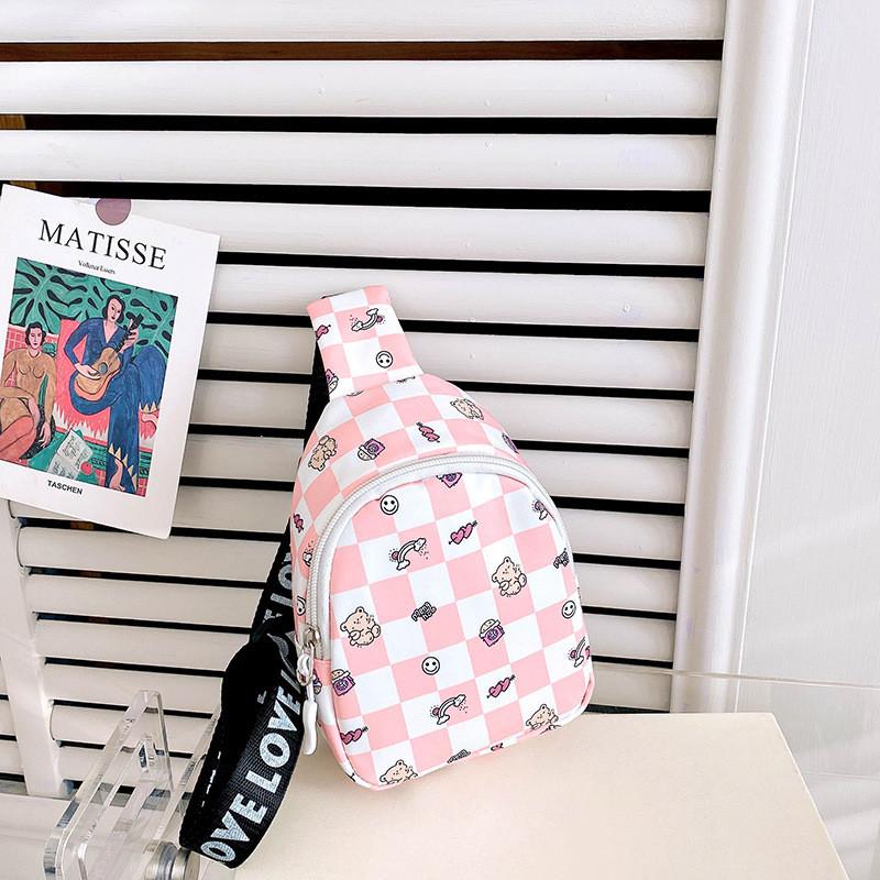 

Trendy Cartoon Bear Kids Shoulder Bag Cute Stylish Coin Purse In Multiple Colors For Boys And Girls розовый