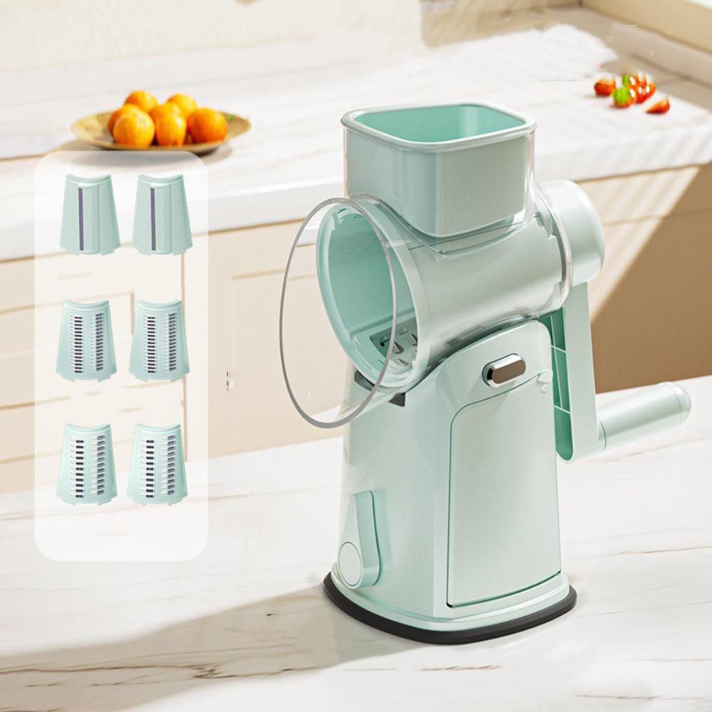 Detachable Hand-Crank Vegetable Slicer Manual Vegetable Cutter Rotary Cheese Grater  Kitchen Prep