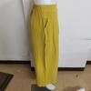 Women's Summer Cotton Linen Elastic Waist Wide-Leg Retro Pants