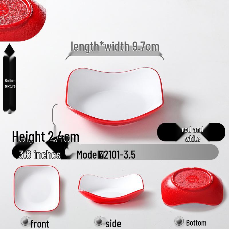 Melamine KTV Restaurant Snack & Dipping Plate - Creative Cold Dish, Imitation Porcelain