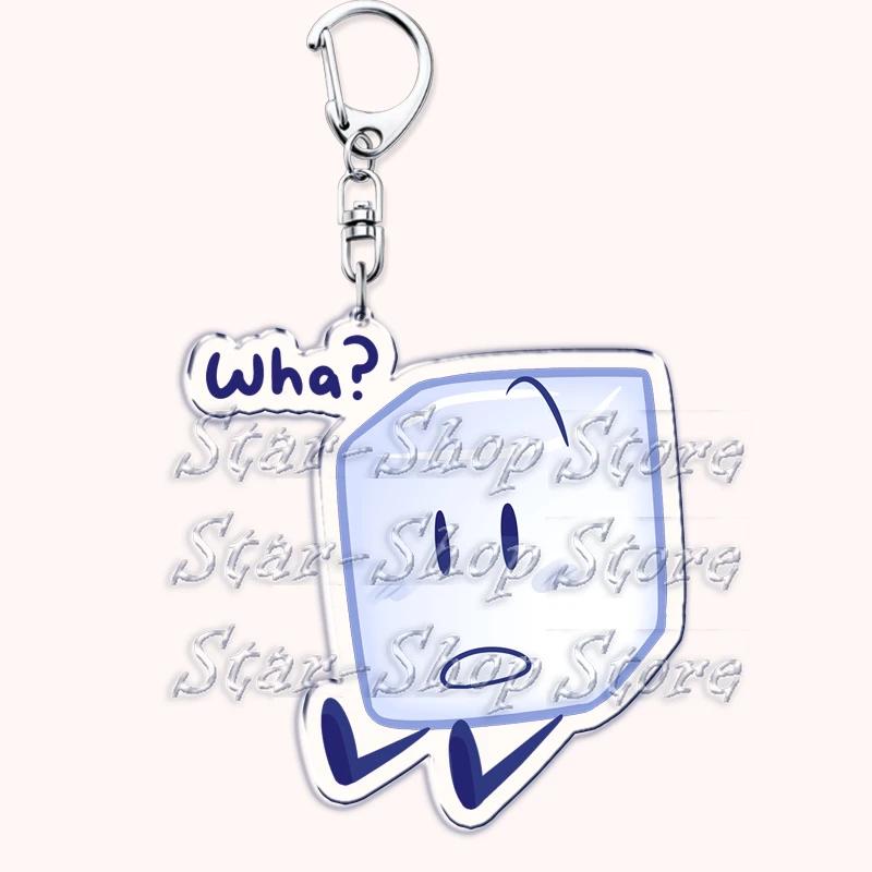 Hot Game Characters Keychain for Accessories Bag Firey Ruby Teardrop Flower Pin Coiny Price Tag Keyring Jewelry Fans Gamer Gifts