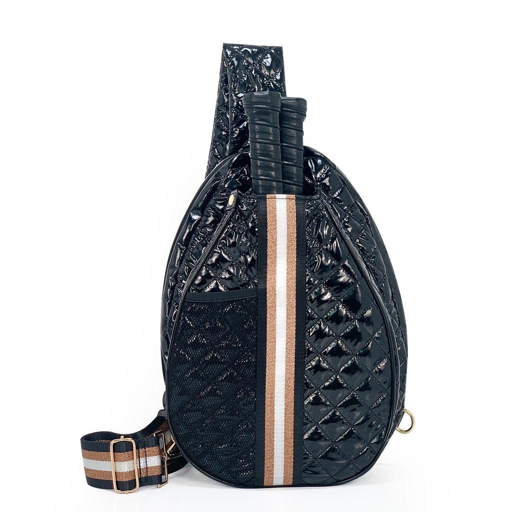 2025 Portable Sports Bag for Badminton, Tennis & Pickleball - Fits 2 Rackets, Handheld, Large-Capacity, Down Cotton