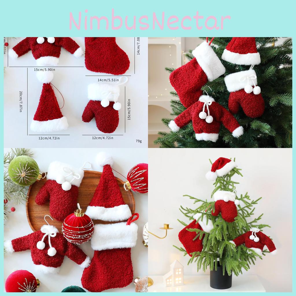 Christmas Costume Socks With Hat And Gloves For Holiday Festivities