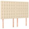 Maison Exclusive - Tête de lit Crème 144x5x118/128 cm Tissu
