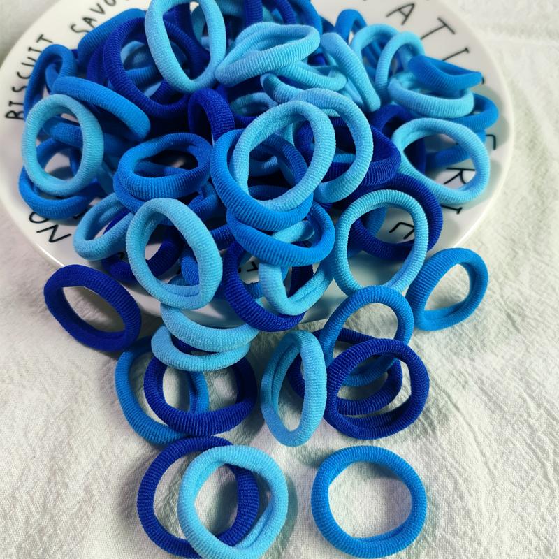 50/100pcs/Set Kids Colorful Nylon Elastic Hair Bands Ponytail Holder Hair Ties Gum Rubber Band Headband Girls Hair Accessories